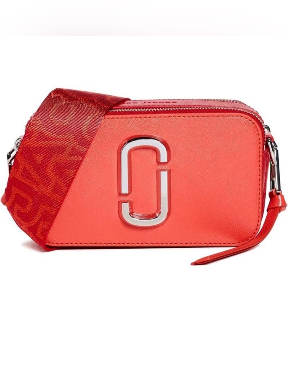 New Marc Jacobs Snapshot Bag Purse in Electric Orange